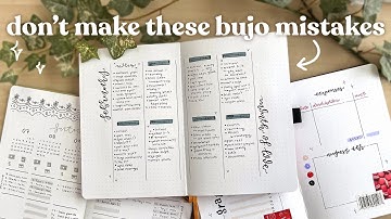 what i WISH i knew when i started bullet journaling 🌱 flipping through my first ever bullet journal