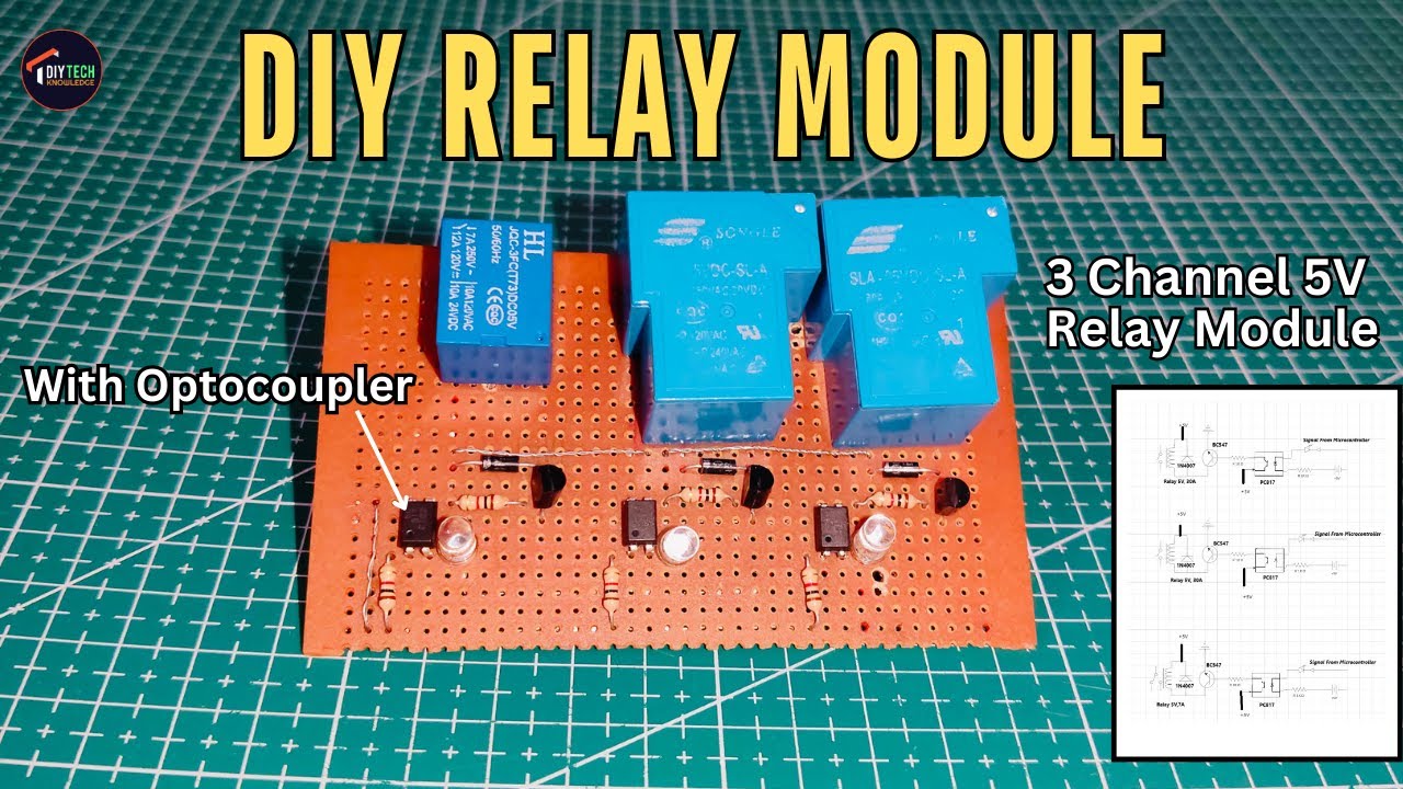 How to make 5V Relay Module at home | With transistor - YouTube