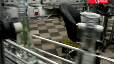 Laser marking and coding glass and plastic part