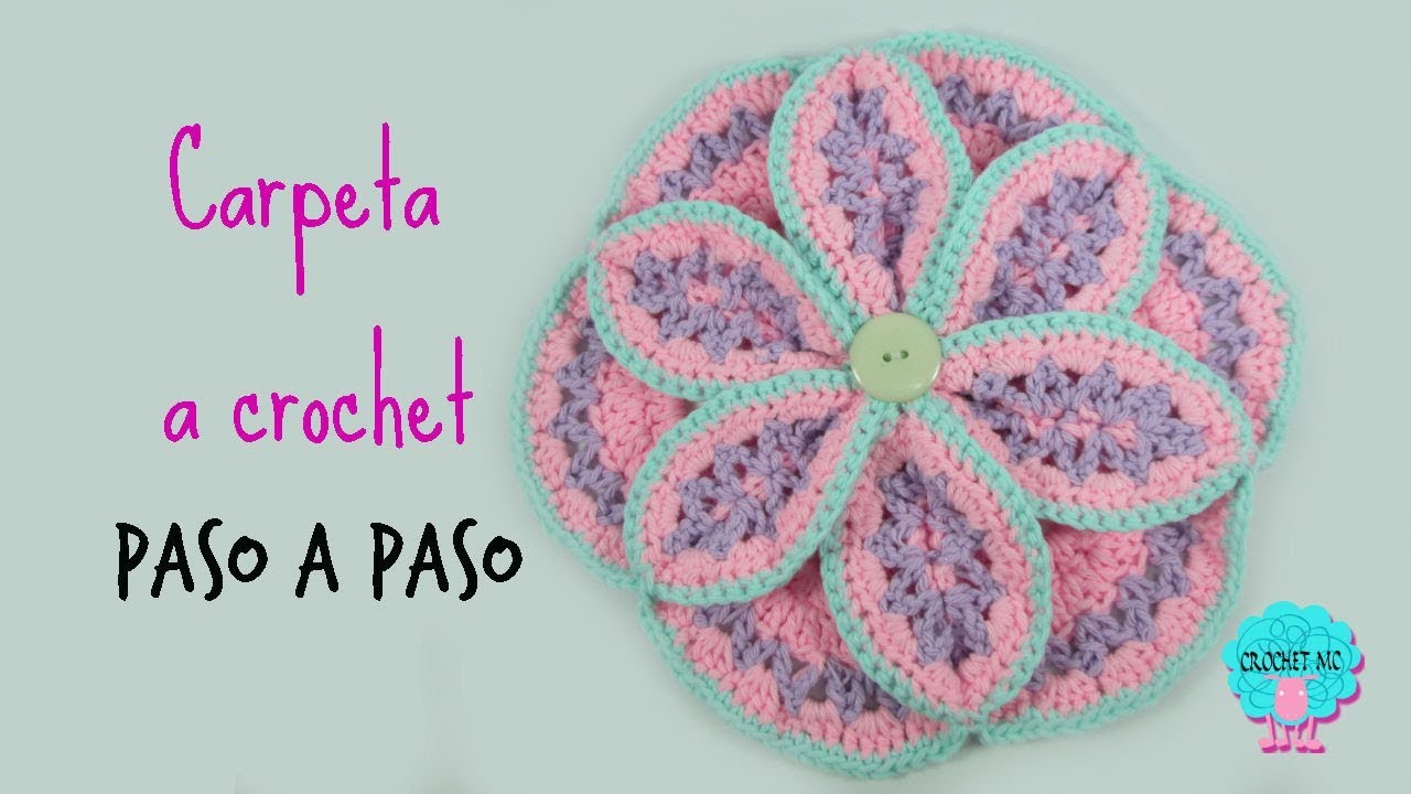 Tutorial flor decorativa a crochet