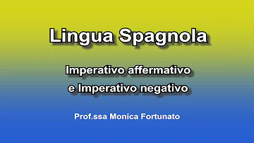 Come si forma l'imperativo negativo spagnolo?