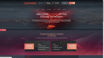 CryptonianBank.com - Invest and EARN 1% DAILY (BTC/PERFECT MONEY)