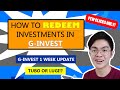 G-INVEST HOW TO SELL/REDEEM YOUR INVESTMENTS | G-INVEST 1 WEEK UPDATE