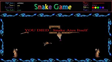 Snake Game Testing after adding some new features by Alex21C