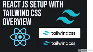 React JS setup with Tailwind CSS