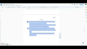MLA Works Cited using Google Docs 2023