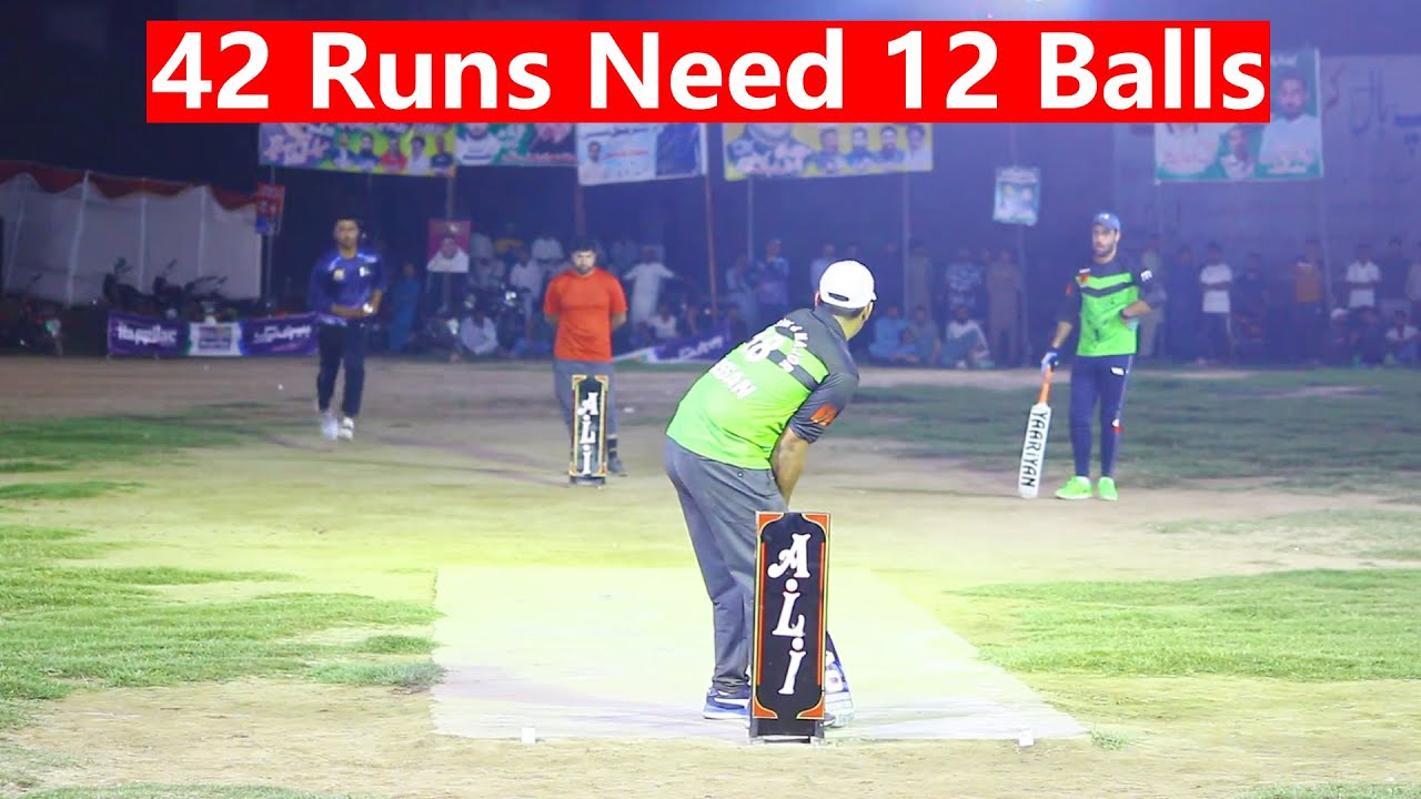 Need 42 Runs From 12 Balls Amazing Match in The Cricket History Ever ...