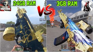 WARZONE MOBILE (24GB RAM) vs BLOOD STRIKE (3GB RAM) screenshot 5