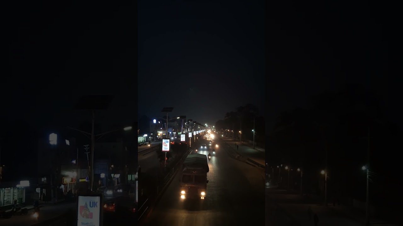 night street view of butwal city nepal 🇳🇵 