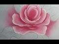 Como pintar folhas, rosas e hortênsias.  Pintura em tecido.