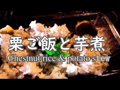 Chestnut rice and potato stew   栗ご飯と芋煮　津和野　堀庭園
