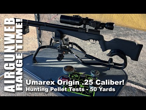 Umarex Origin .25 Cal Hunting Pellet Tests at 50yd w/ ATN X-Sight 4K Pro Optics