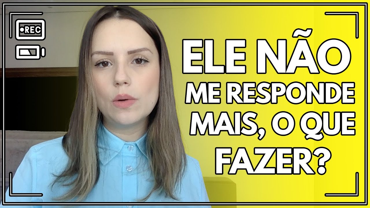 Ela Parou De Me Responder Do Nada Ele parou de te responder? Saiba o que fazer - YouTube
