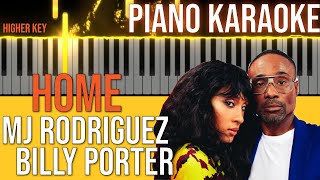 Home - MJ Rodriguez and Billy Porter (from "Pose") KARAOKE🎤🎹 (Piano Instrumental) Higher Key | 4k 😎