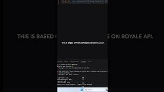 Don't use free APIs