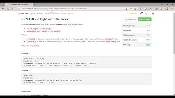 Left and Right Sum Differences