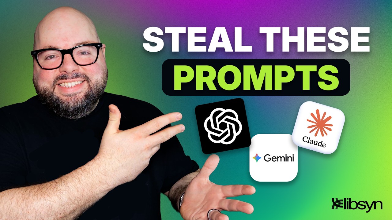 3 POWERFUL AI Prompts That Feel Illegal for Podcasters (ChatGPT, Claude, Gemini)