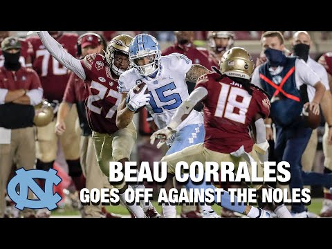 Video: UNC WR Beau Corrales Goes Off On Florida State