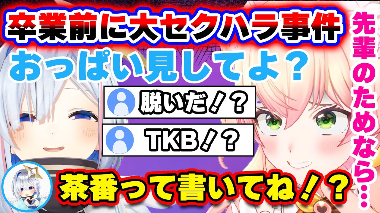 【ねねかな】卒業前に大セクハラをかますかなたん！？＋事実を捻じ曲げたかなたのセクハラ劇【ホロライブ切り抜き/天音かなた/桃鈴ねね】