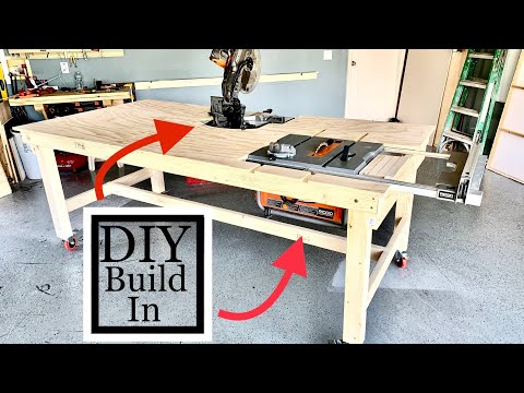 workbench how to build a folding workbench table saw insert and miter saw insert part 2