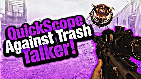 Intense 1v1 QuickScope Against Trash Talker! Black Ops 4 Gameplay