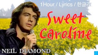 Sweet Caroline (Neil Diamond) 1Hour\/Lyrics\/1시간듣기\/한글가사