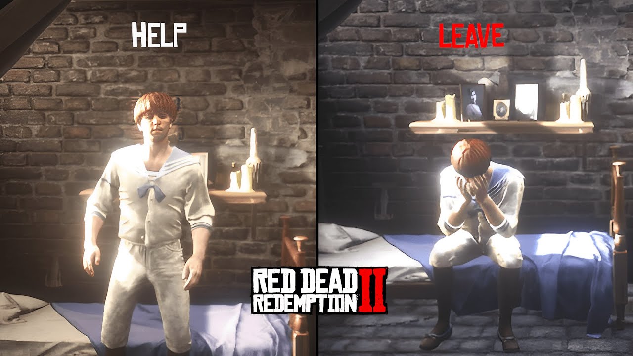 What Happens If You Decide To Help Vs Don't Help - Sailor Suit Boy (All Outcomes)