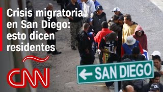 Algunos residentes de San Diego dicen estar preocupados por el aumento de migrantes