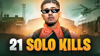 21 SOLO KILLS CHALLENGE IN SANHOK!  *EPIC* | BGMI Highlight