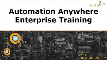 RPA AUTOMATION ANYWHERE DEMO VIDEO |  RPA ONLINE TRAINING