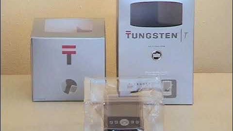Palm Tungsten T Unboxing (Video from december 2004 hosted on palm.com)