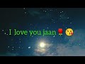 New love you jaan  status 100 scartissueblue