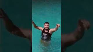 #Singing song on swim 💦Sky water g🤓🤓🤓🤓