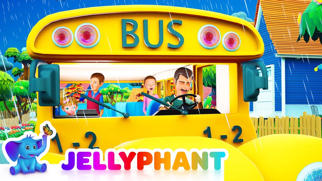 Wheels On The Bus | Nursery Rhymes for Babies | Learn | Jellyphant