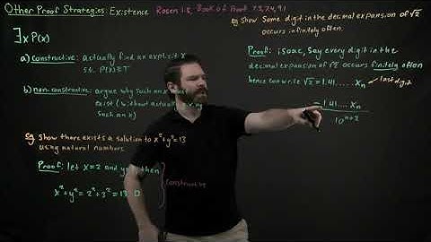 Existence non constructive example 1