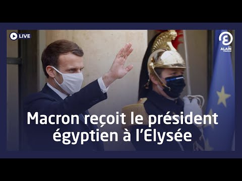 En direct : Macron reçoit le président égyptien à l'Elysée