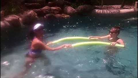 💦 Family Fun Pool Workout with a Noodle | AquaFIIT with Stacy (Partner Exercises)