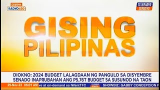 Teleradyo Serbisyo Gising Pilipinas OBB/Intro (6:00 AM November 29, 2023)
