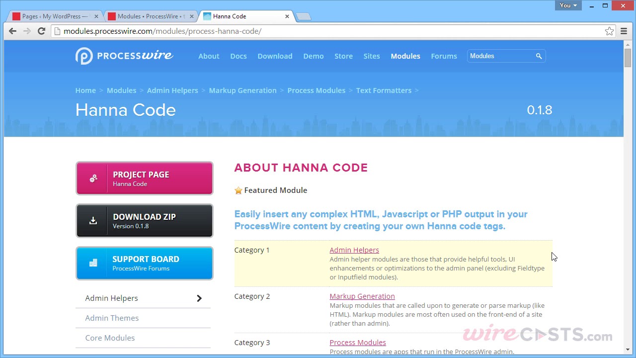 WordPress vs. ProcessWire - Shortcodes - YouTube