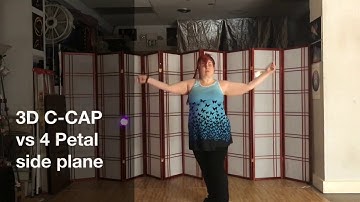 One Minute Poi Lesson: 3D C-CAP Counterclockwise (Left) vs 4 Petal Antispin Overhand (Right)