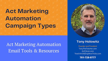 Act CRM: Marketing Automation Campaign Types | Before the Send