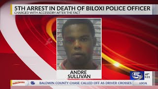 Fifth suspect arrested in connection to the death of Biloxi Police officer