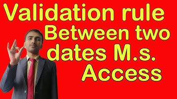 Date validation in microsoft access in hindi and english