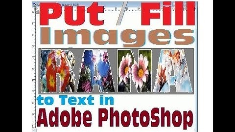 14- Adobe Photoshop Tutorials in Urdu/Hindi - How to Put Image in Text - Lunar Computer College