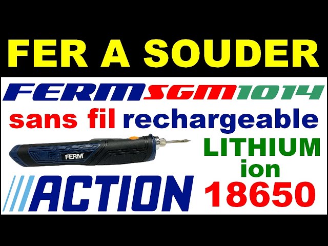 Fer à souder sans fil 4V - Chargeur, station, bouts et étains de