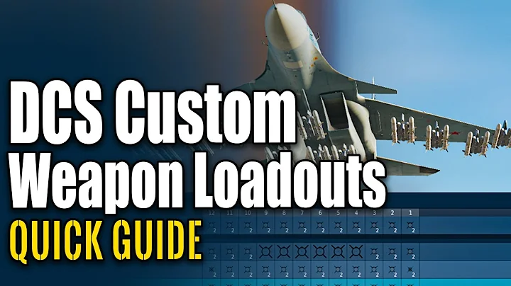 DCS World - Custom airplane load out for weapons quick guide & tutorial for multiplayer & missions