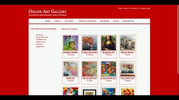 Online Art Gallery | Java JSP Servlet Project | Java JSP CRUD Project