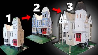 This progress was HUGE! 😮 Working on the Exterior of the Beetlejuice Dollhouse! (Exterior Part 2)