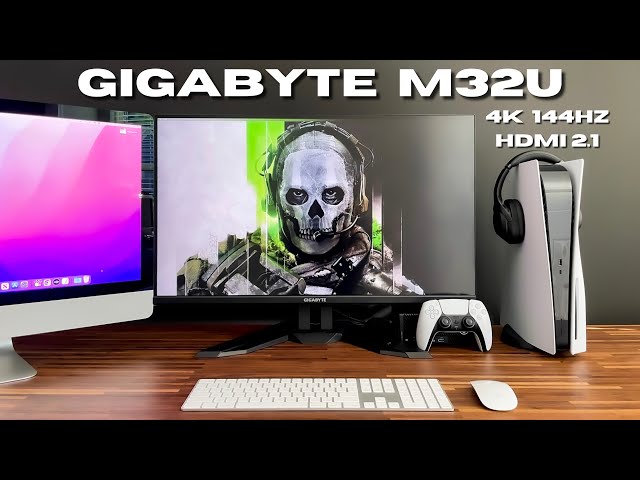 Gigabyte M32U Unboxing and Review  4K HDMI 2.1 144Hz Gaming Monitor for  the PS5 / Xbox Series X 