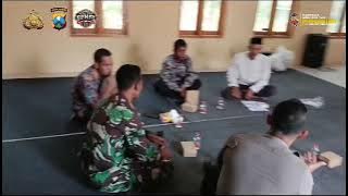 Kanit Binmas Polsek Bancar Polres Tuban Jatim Melaksanakan Koordinasi terkait Pemilu 2024.